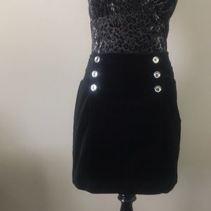 White House Black Market Velvet Skirt (4)